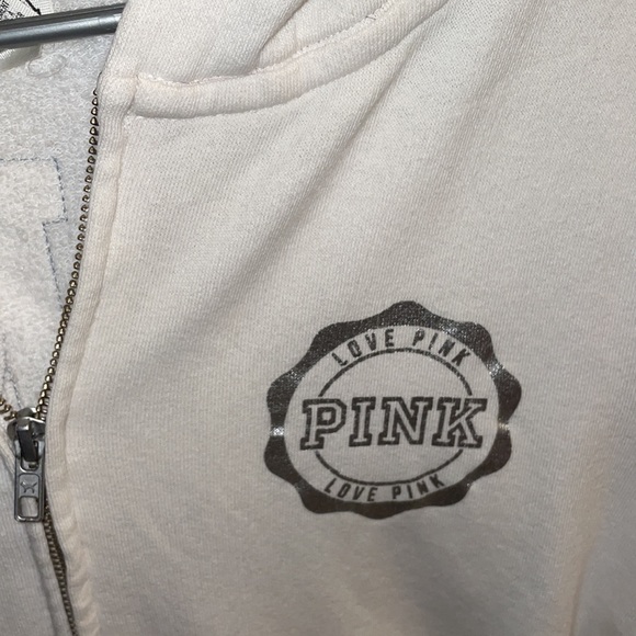 ❤️❤️❤️VS PINK ZIP UP BLING BLONG SWEATSHIRT ❤️❤️❤️ - Picture 3 of 9